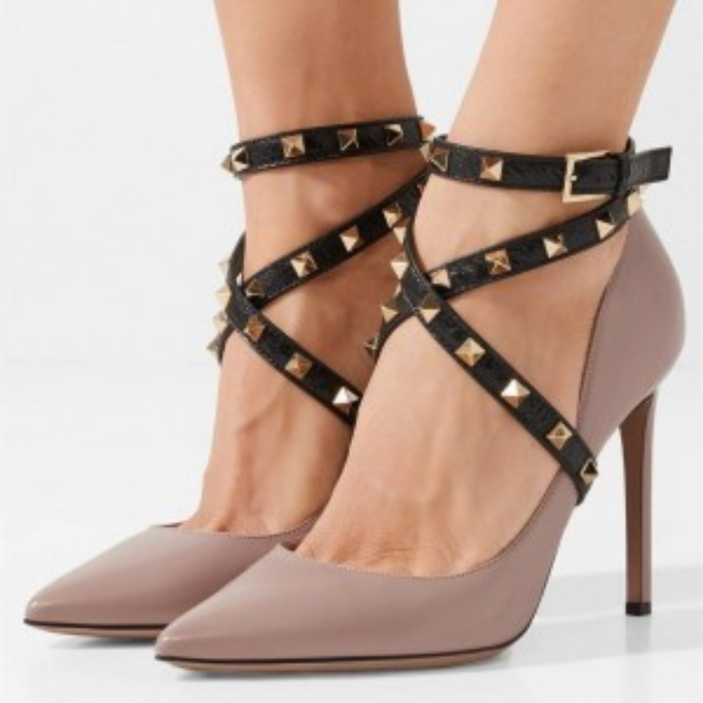 ๐ VALENTINO GARAVANI Rockstud Studwrap Pumps - Picture 4 of 13
